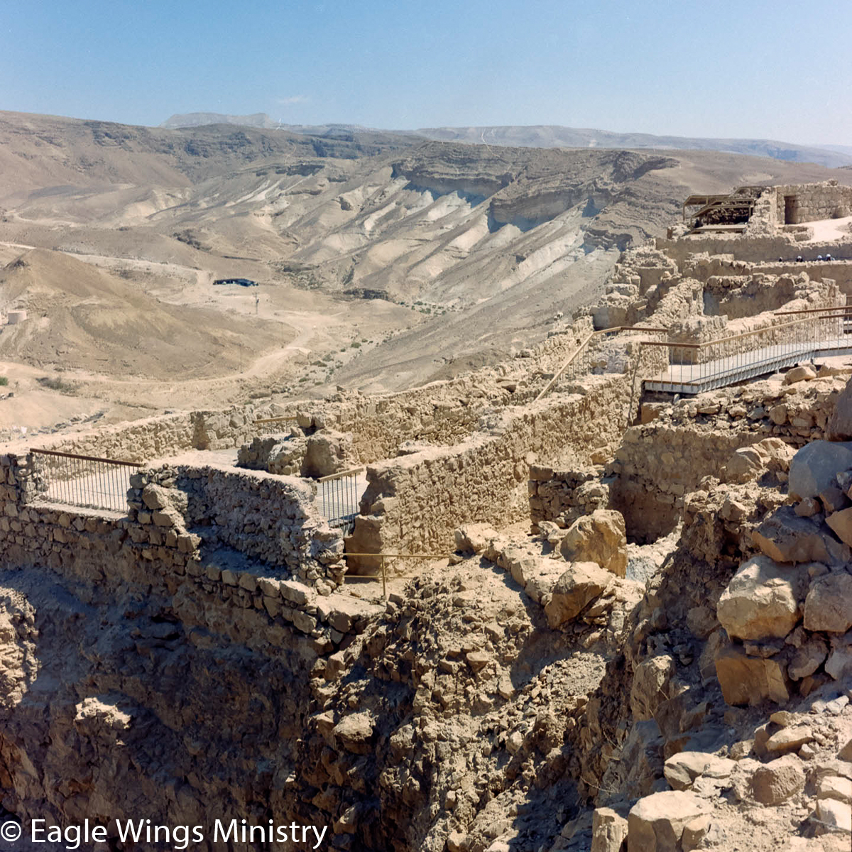 Fortress Masada by the Dead Sea