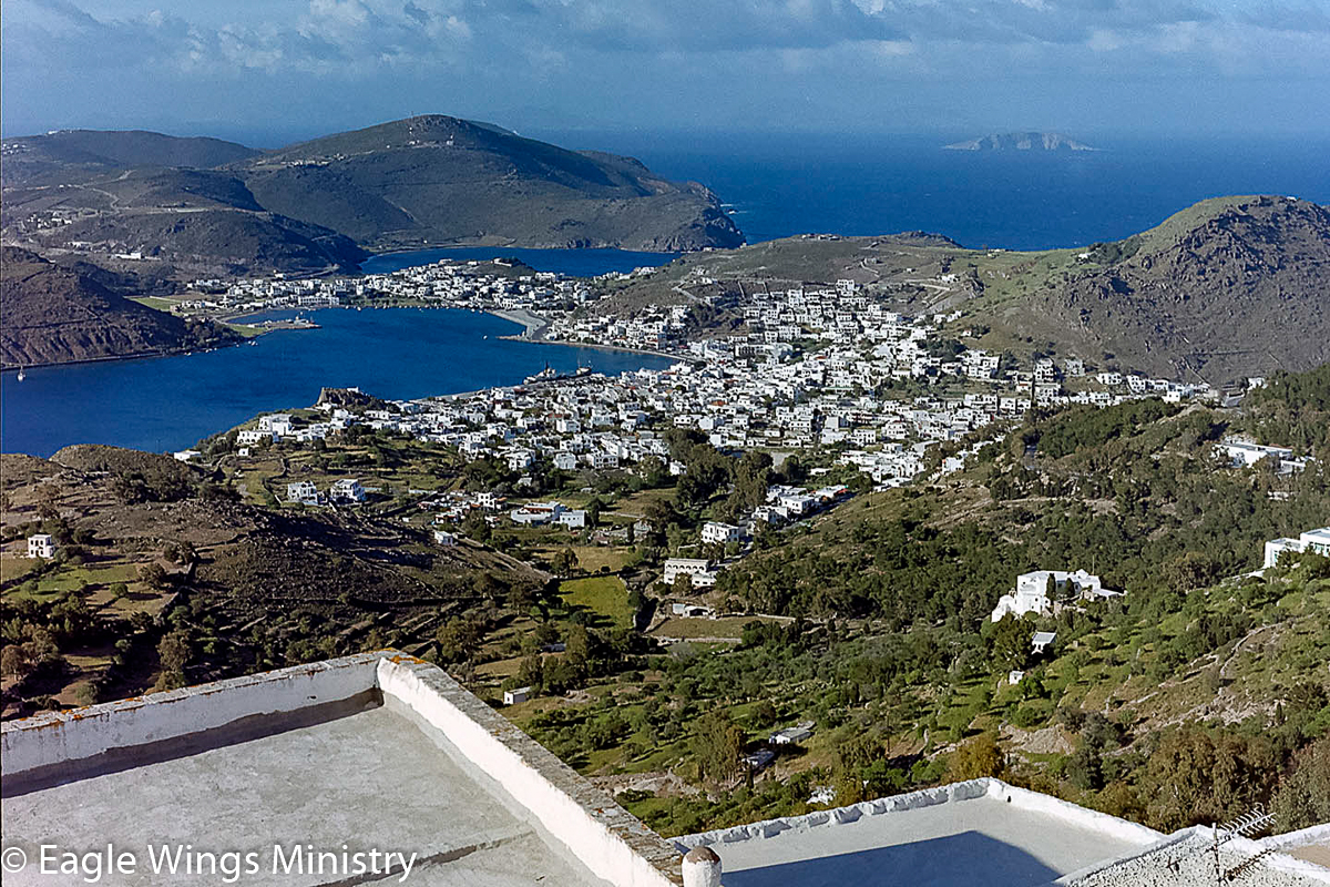 View from the roof of the Church of the Revelation - Island of Patmos